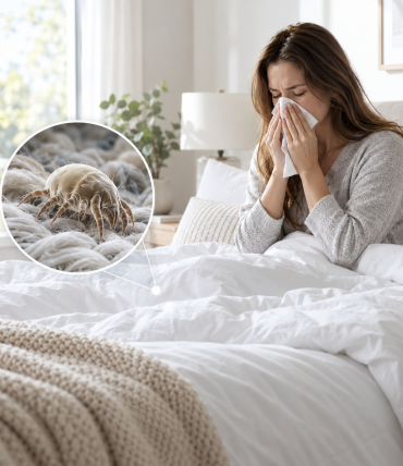 Hausstaubmilben in der Bettwäsche: Allergien und Gesundheit