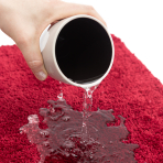 Toilettenmatte „Crimson“. Badteppich, 55x55 cm