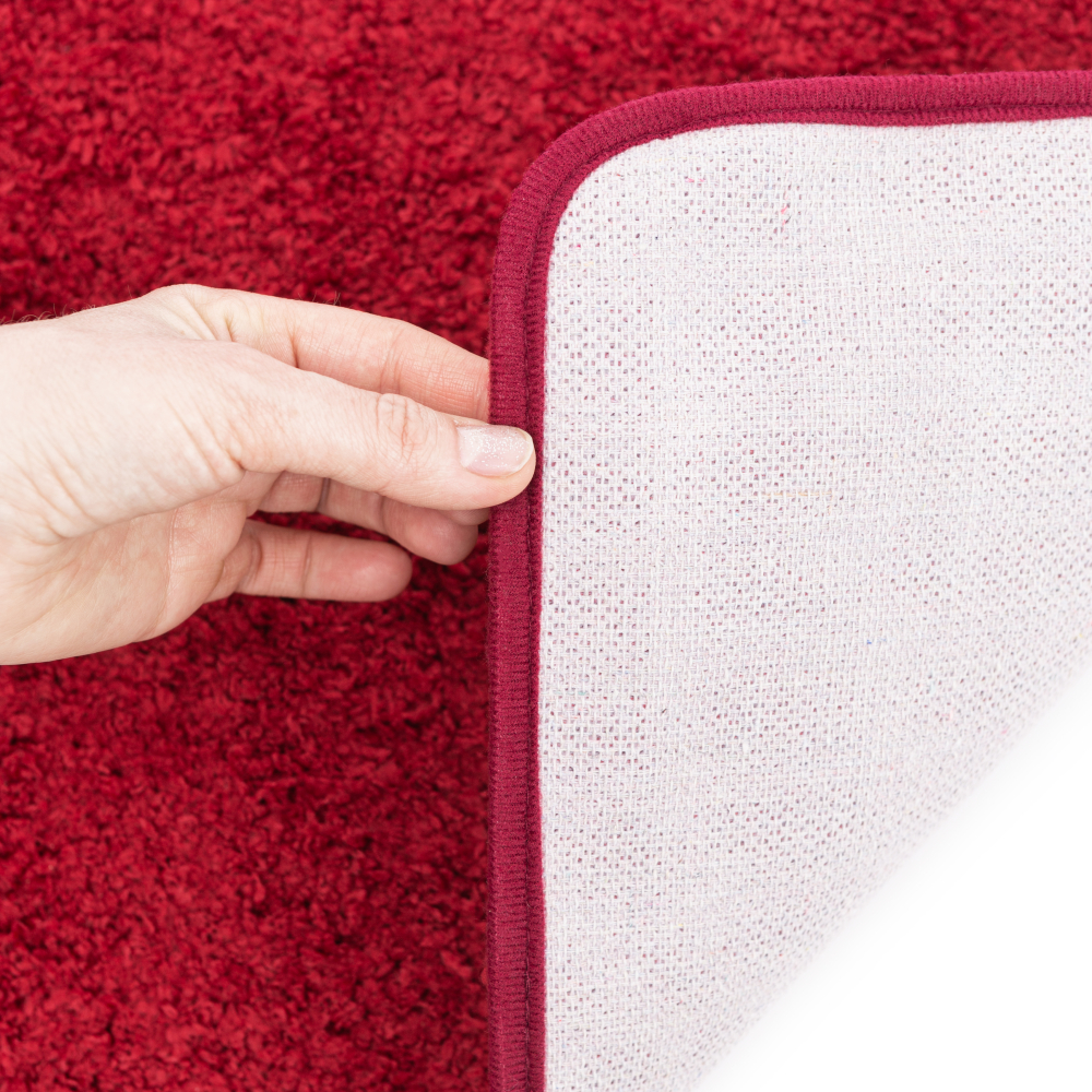Toilettenmatte „Crimson“. Badteppich, 55x55 cm