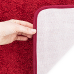 Toilettenmatte „Crimson“. Badteppich, 55x55 cm
