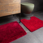 Toilettenmatte „Crimson“. Badteppich, 55x55 cm
