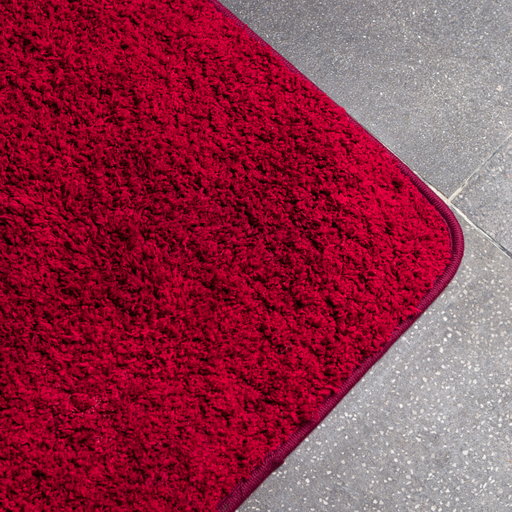 Toilettenmatte „Crimson“. Badteppich, 55x55 cm