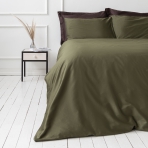 Premium Satin Stoff „Moss green“. Stoffe