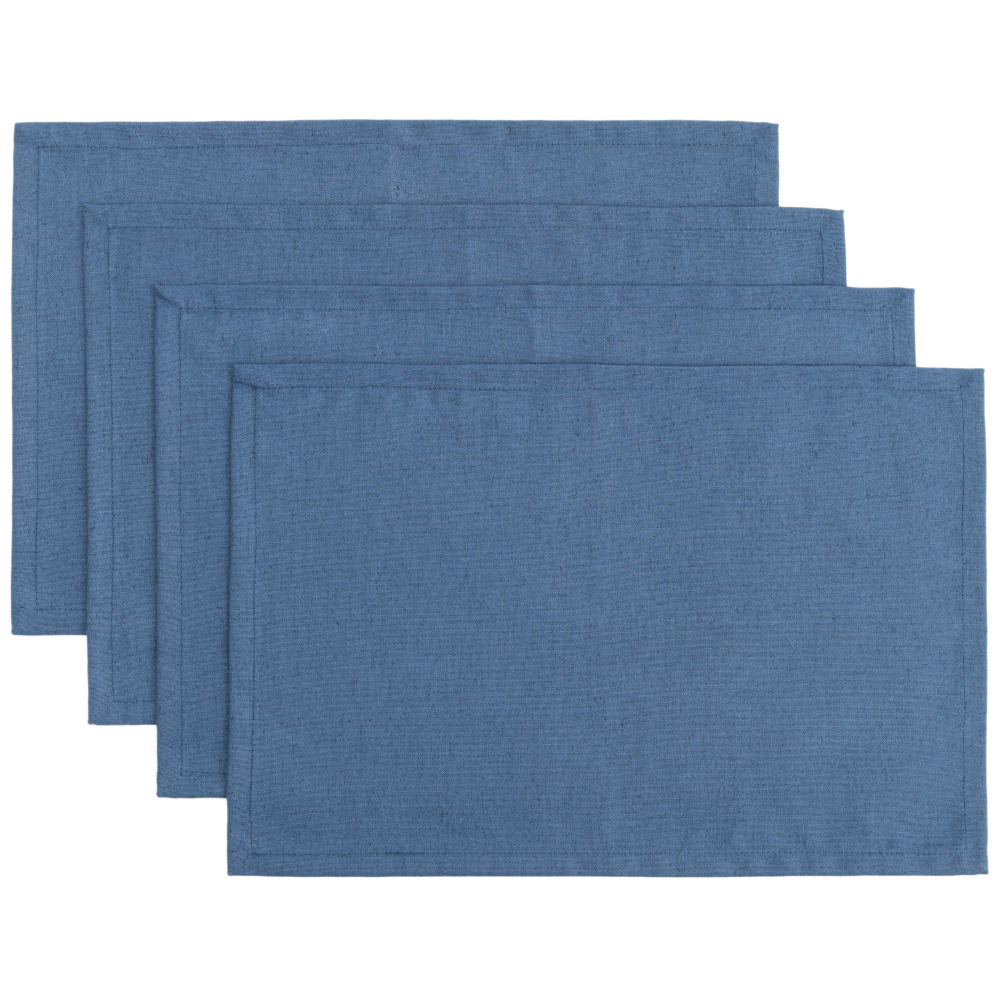 Tischset „Linen royal blue“ 4 stk.. Tischdecke aus Leinen, 30x45 cm