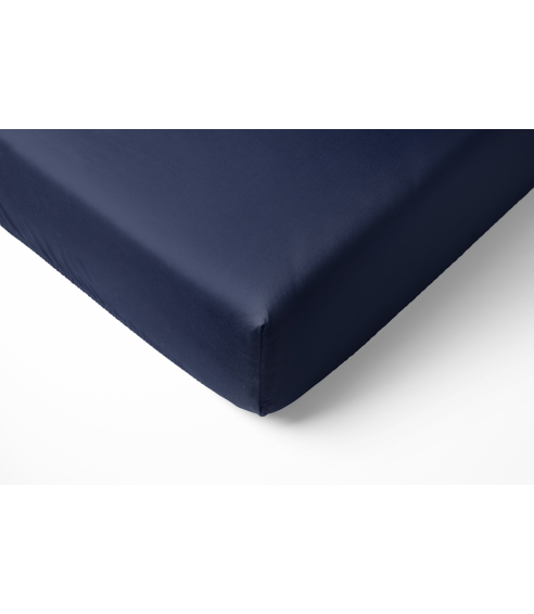 Baumwoll Spannbettlaken „Ombre blue“. Spannbettlaken