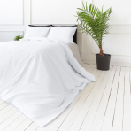 Bettwäsche set "White". Bettwäsche Baumwolle, 135/140x200 cm, 200x200 cm, 200x220 cm