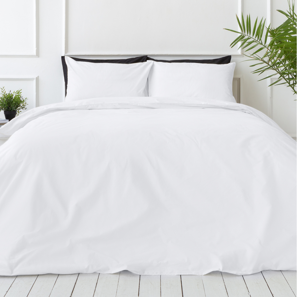 Bettwäsche set "White". Bettwäsche Baumwolle, 135/140x200 cm, 200x200 cm, 200x220 cm