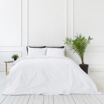 Bettwäsche set "White". Bettwäsche Baumwolle, 135/140x200 cm, 200x200 cm, 200x220 cm