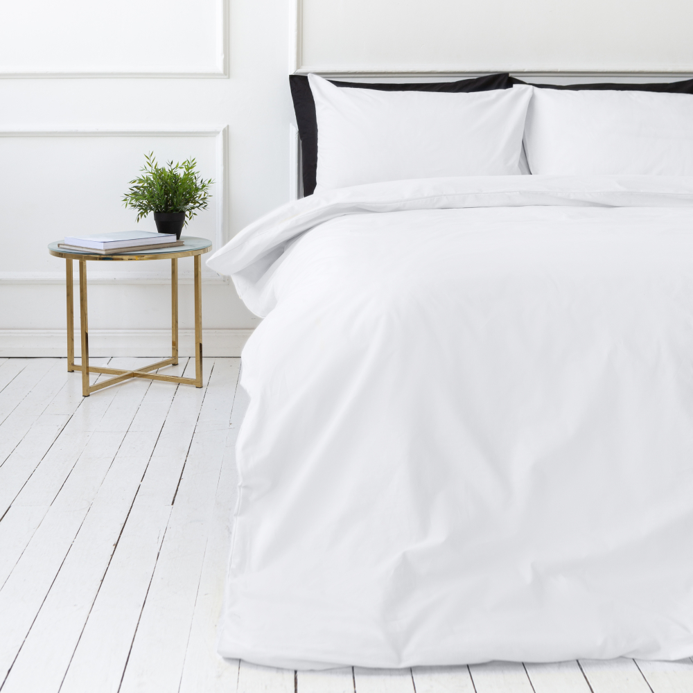 Bettwäsche set "White". Bettwäsche Baumwolle, 135/140x200 cm, 200x200 cm, 200x220 cm