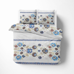 Bettwäsche set "Blue folk". Bettwäsche Baumwolle, 135/140x200 cm, 155/160x200 cm, 200x200 cm, 200x220 cm