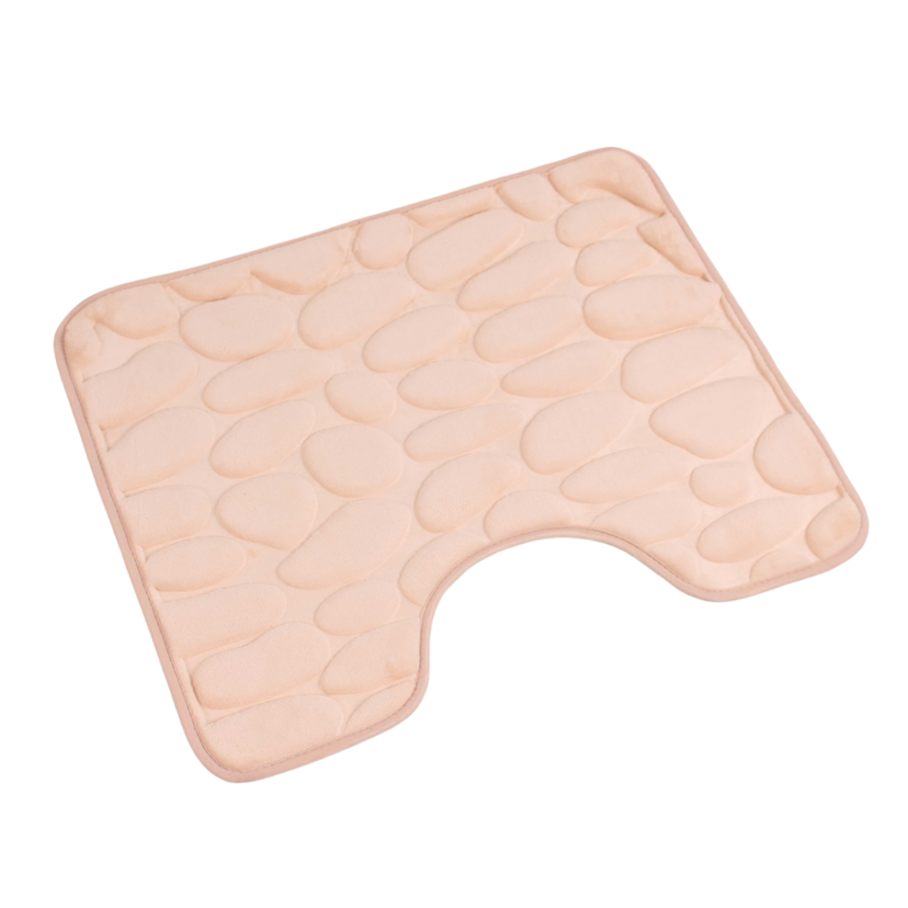 Toilettenmatte „Stone“. Badteppich, 60x50 cm