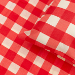 Bettwäsche ”Red grid". Babybettwäsche, 100x140 cm
