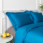 Premium-Satin-Kissenbezüge „Turquoise“