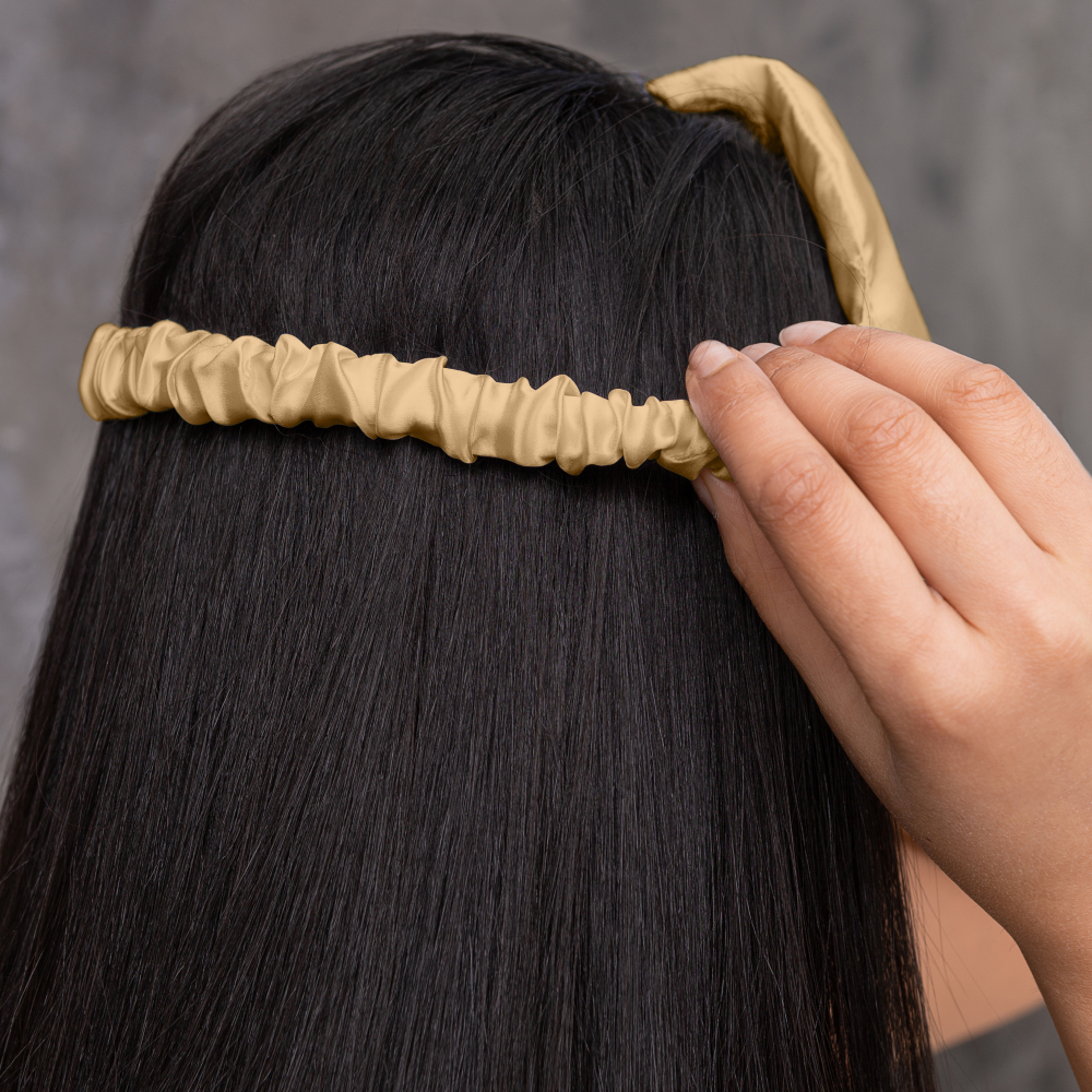 Seiden Schlafmaske „Sandstone“. Schmuck