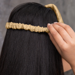 Seiden Schlafmaske „Sandstone“. Schmuck