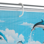 Duschvorhänge „Dolphin“. Duschvorhänge, 180x180 cm 