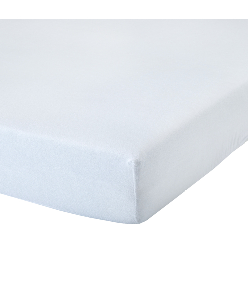 Frottee Spannbettlaken „White Terry sheet“. Spannbettlaken 160x200