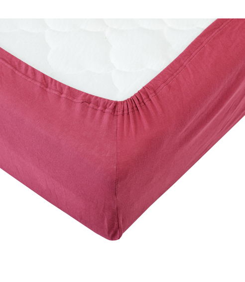 Jersey Spannbettlaken „Bordo“. Spannbettlaken 140x200