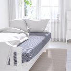 Bettlaken „Blue stripes“. Bettlaken, 150x220 cm, 150x260 cm