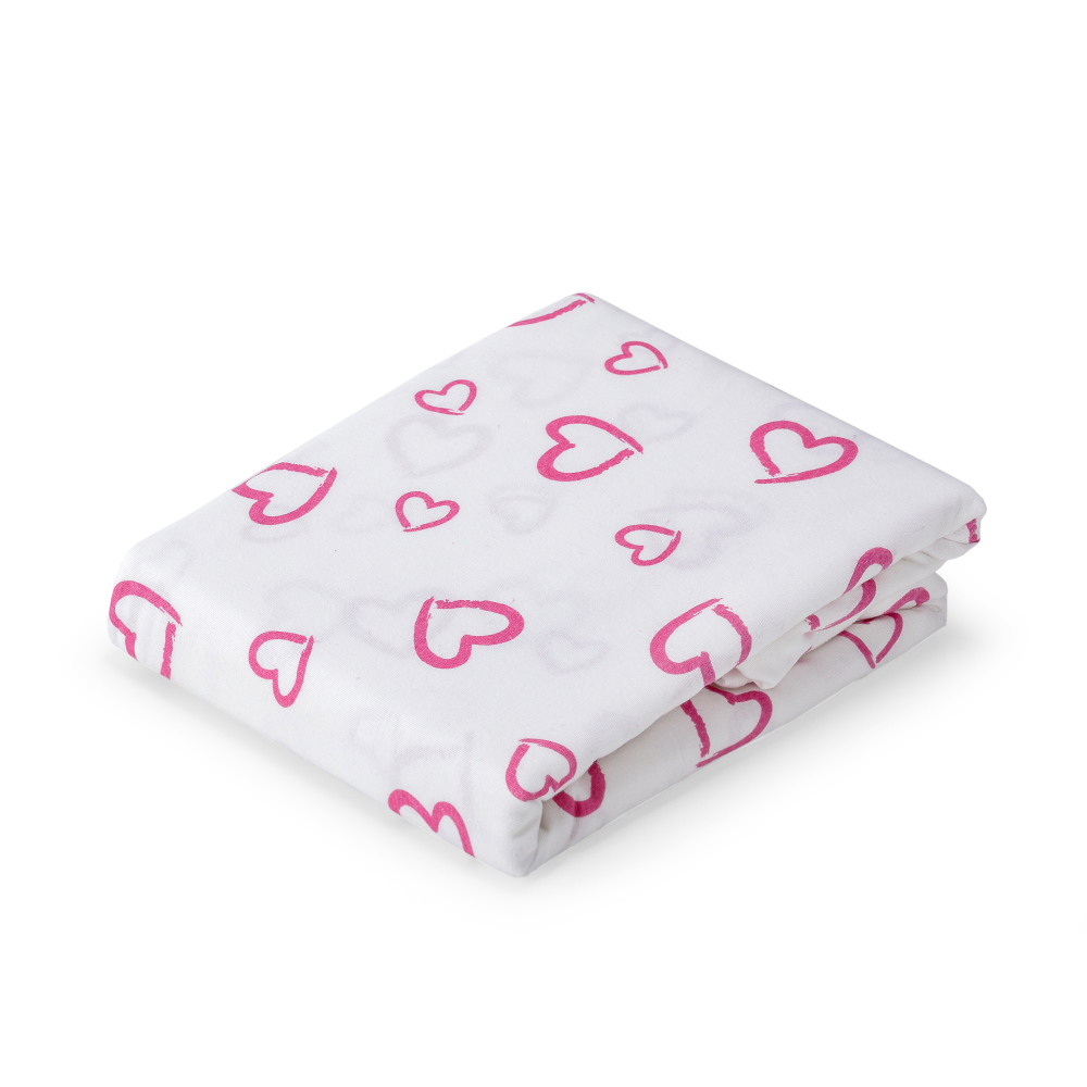 Kinderbettwäsche "Pink love". Babybettwäsche, 135/140x200 cm