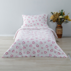 Kinderbettwäsche "Pink love". Babybettwäsche, 135/140x200 cm