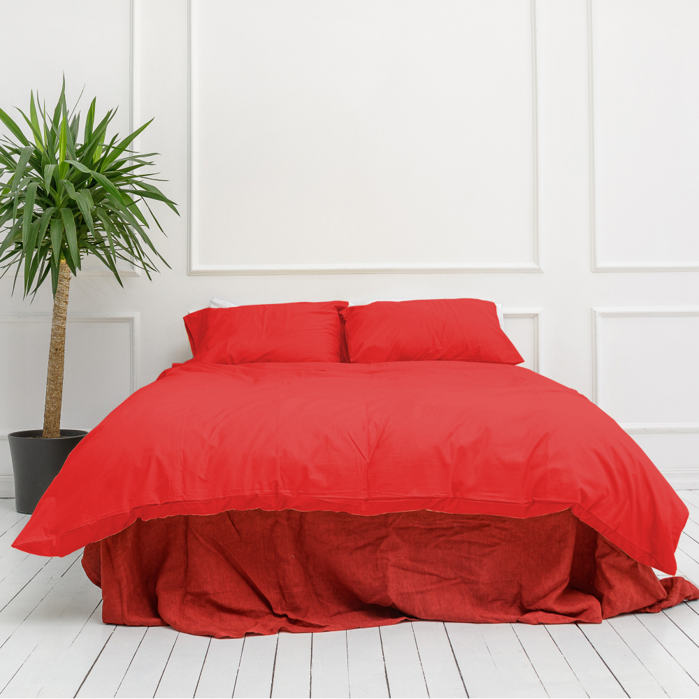 Bettwäsche set "Classic raspberry". Bettwäsche Baumwolle, 200x220 cm