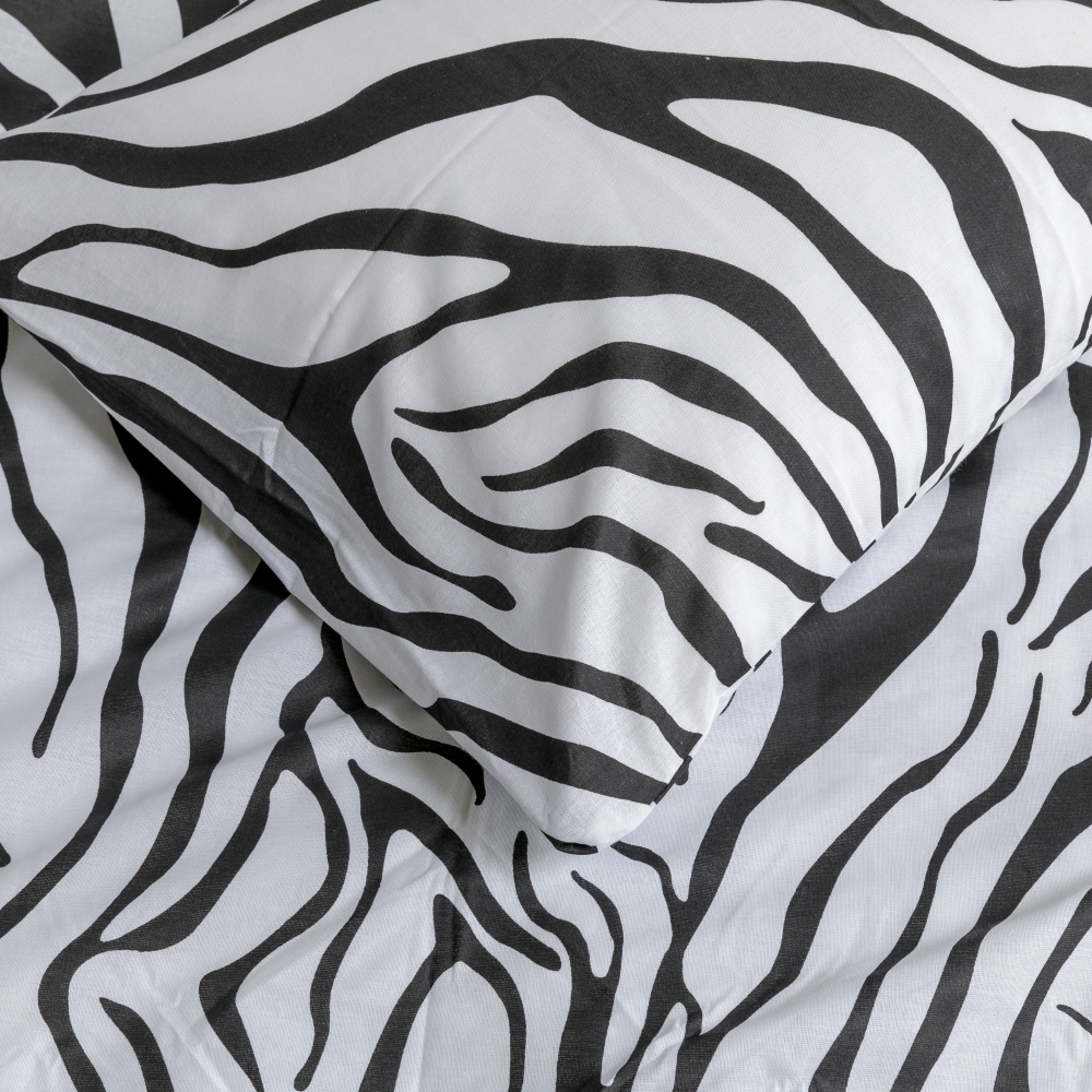 Bettwäsche set "Zebra". Bettwäsche Baumwolle, 135/140x200 cm, 200x220 cm