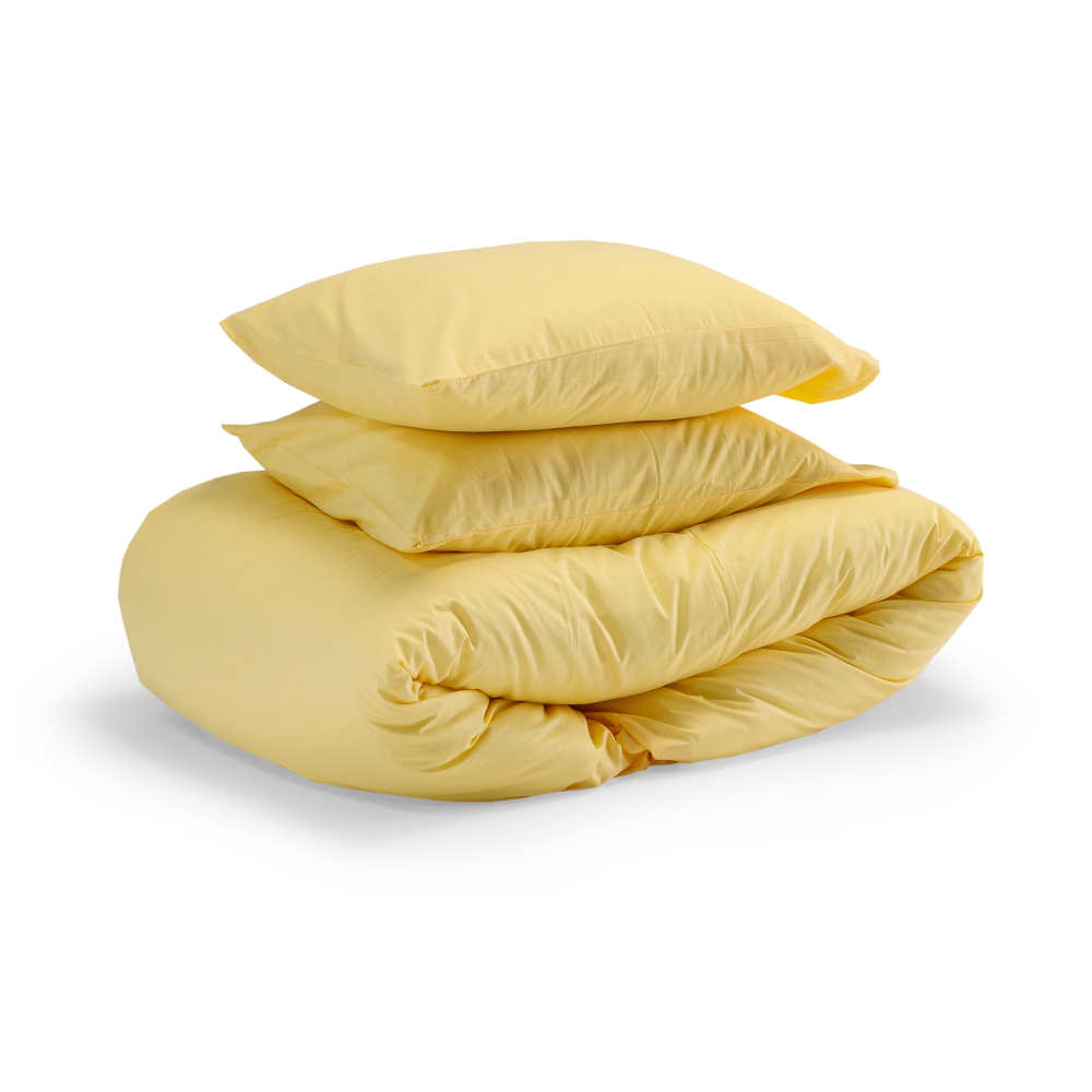 Bettwäsche set "Classic citron“. Bettwäsche Baumwolle, 135/140x200 cm
