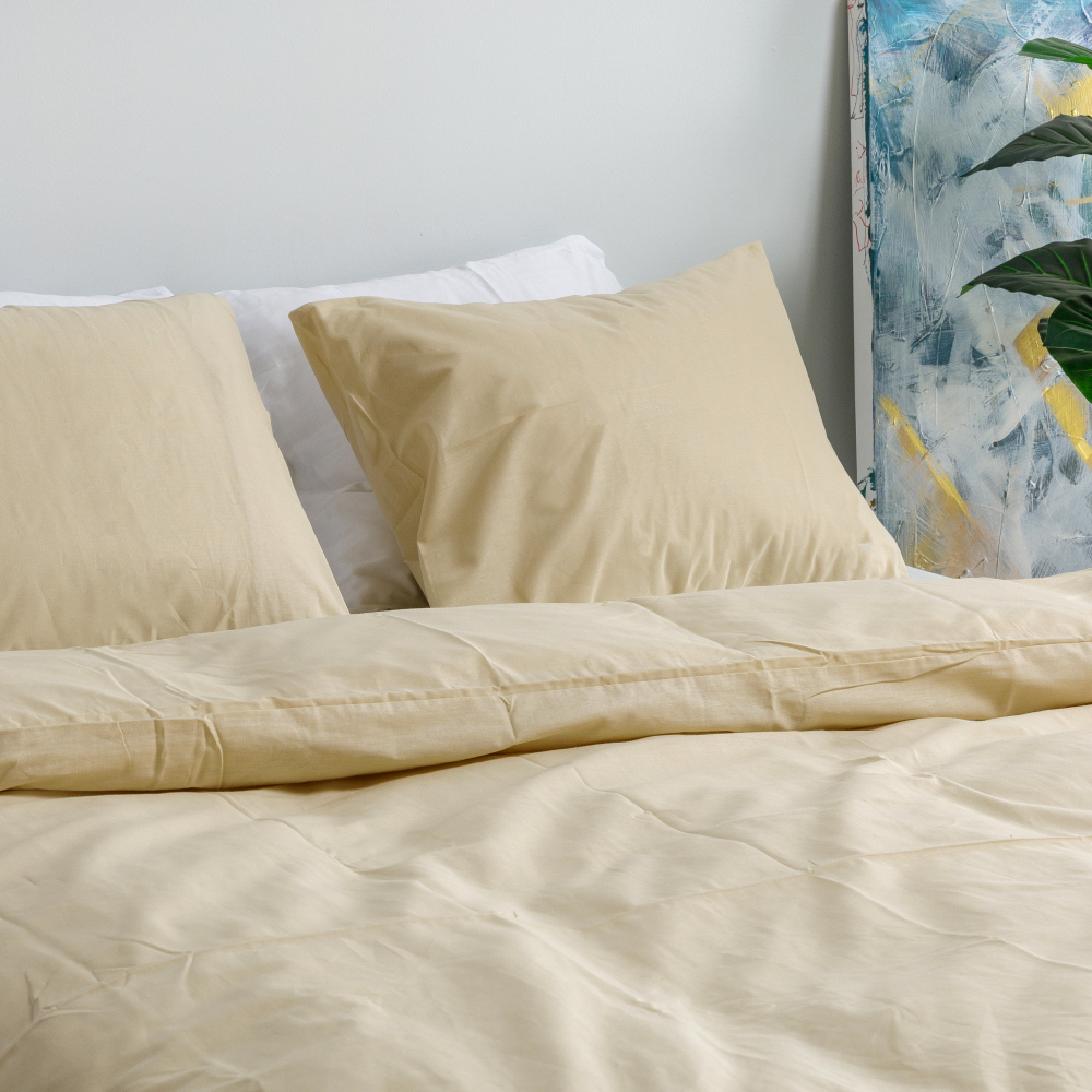 Bettwäsche set "Classic ivory". Bettwäsche Baumwolle, 135/140x200 cm, 155/160x200 cm
