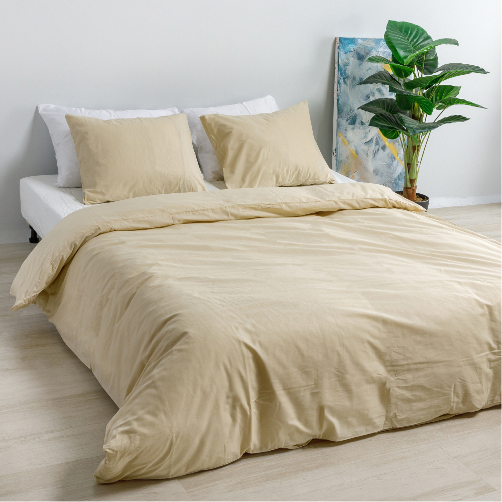 Bettwäsche set "Classic ivory". Bettwäsche Baumwolle, 135/140x200 cm, 155/160x200 cm