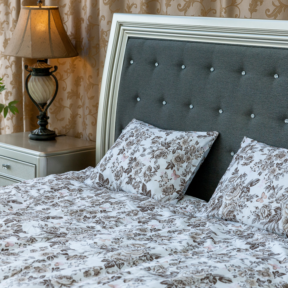 Premium satin bettwäsche set "Liberty“. Bettwäsche aus Satin, 135/140x200 cm
