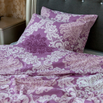 Bettwäsche set "Mona purple“. Bettwäsche Baumwolle, 135/140x200 cm