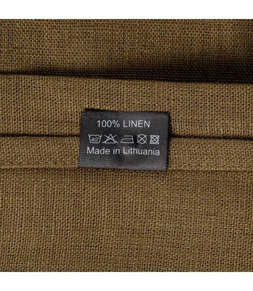 Leinen Tischdecke „Linen brown“. Tischdecke aus Leinen