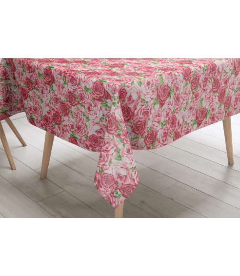 Tischdecke „Flowers“. Tischdecken aus Baumwolle