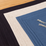 Tischset „Linen royal blue“ 4 stk.. Tischdecke aus Leinen, 30x45 cm