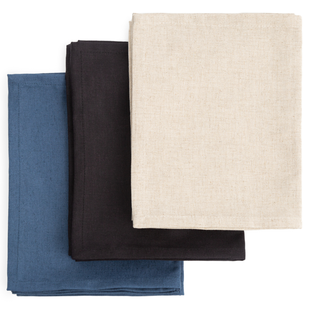 Tischset „Linen royal blue“ 4 stk.. Tischdecke aus Leinen, 30x45 cm