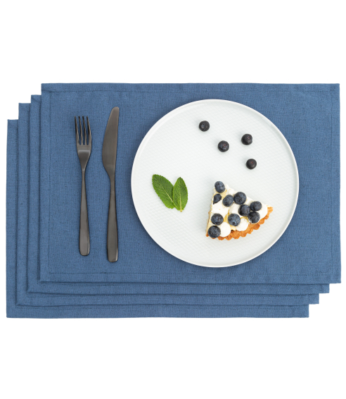 Tischset „Linen royal blue“ 4 stk.. Tischdecke aus Leinen