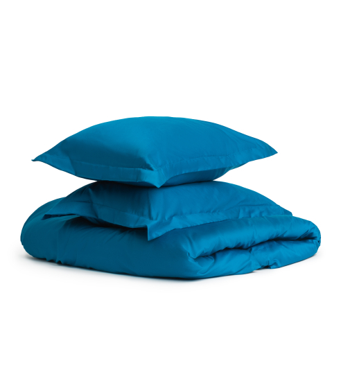 Premium satin bettwäsche set "Turquoise“. Bettwäsche aus Satin