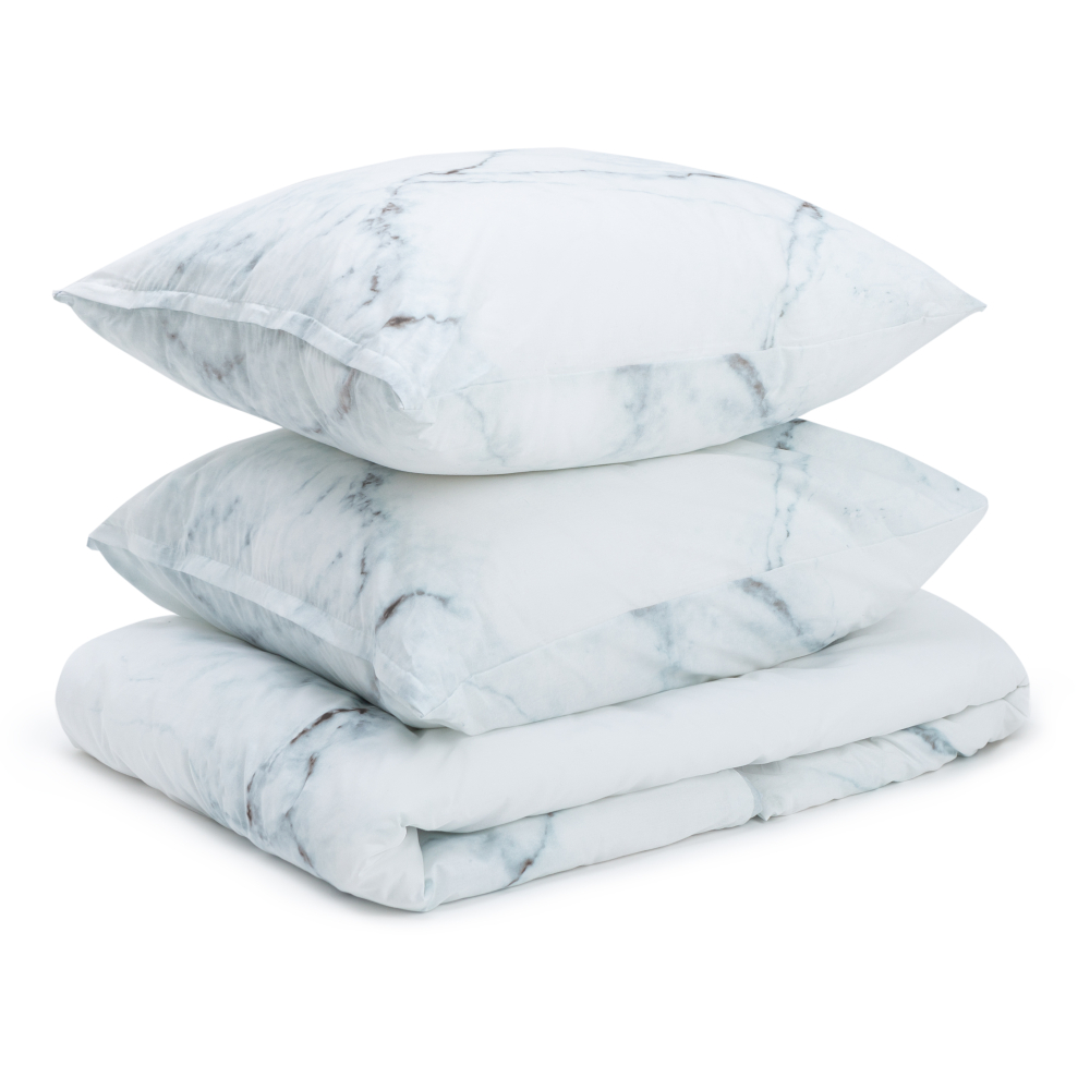 Bettwäsche set "Marble“. Bettwäsche Baumwolle, 155/160x200 cm