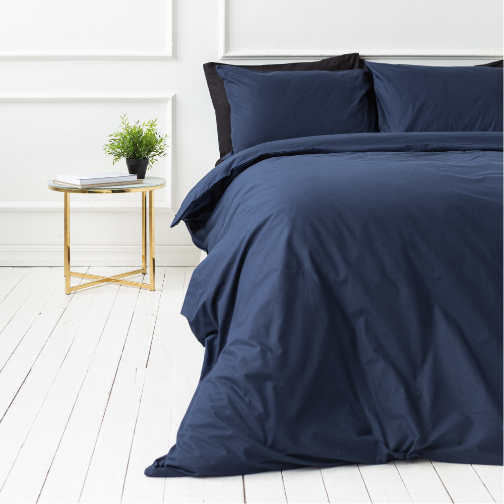 Bettwäsche set "Ombre blue“. Bettwäsche Baumwolle, 135/140x200 cm