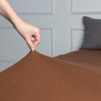 Jersey Spannbettlaken „Brown“. Spannbettlaken 140x200, 90x200 cm, 135/140x200 cm, 155/160x200 cm, 180x200 cm