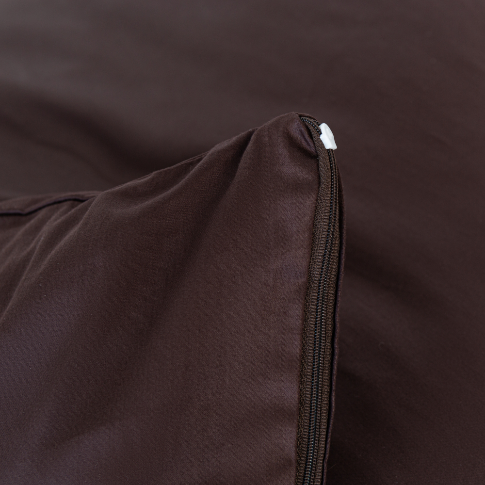 Premium satin bettwäsche set "Chocolate". Bettwäsche aus Satin, 135/140x200 cm, 200x200 cm, 200x220 cm