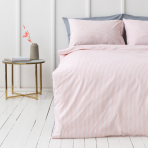 Bettwäsche set "Rose stripes". Bettwäsche Baumwolle, 135/140x200 cm