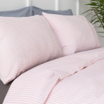 Bettwäsche set "Rose stripes". Bettwäsche Baumwolle, 135/140x200 cm