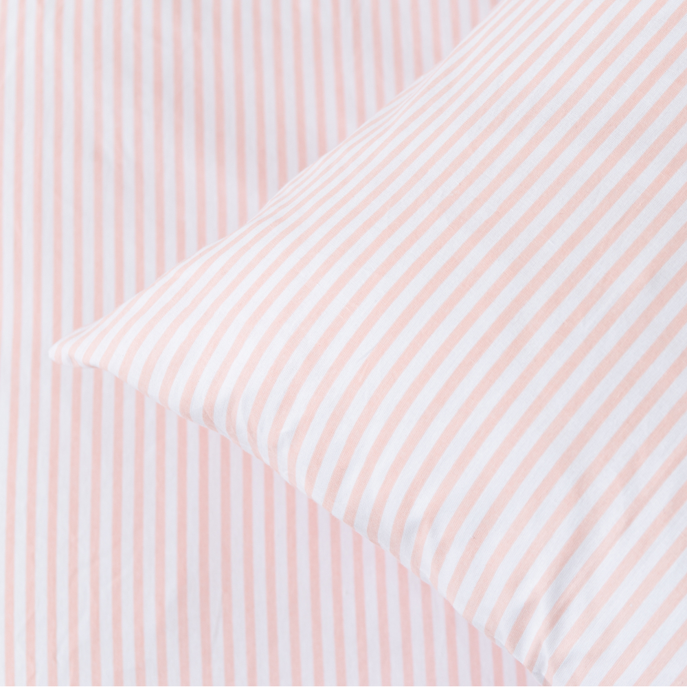 Bettwäsche set "Rose stripes". Bettwäsche Baumwolle, 135/140x200 cm