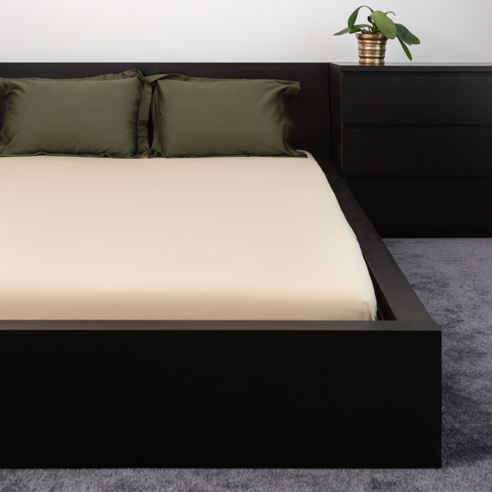 Jersey Spannbettlaken „Sand“. Spannbettlaken 140x200, 90x200 cm, 135/140x200 cm, 155/160x200 cm, 180x200 cm, 200x220 cm