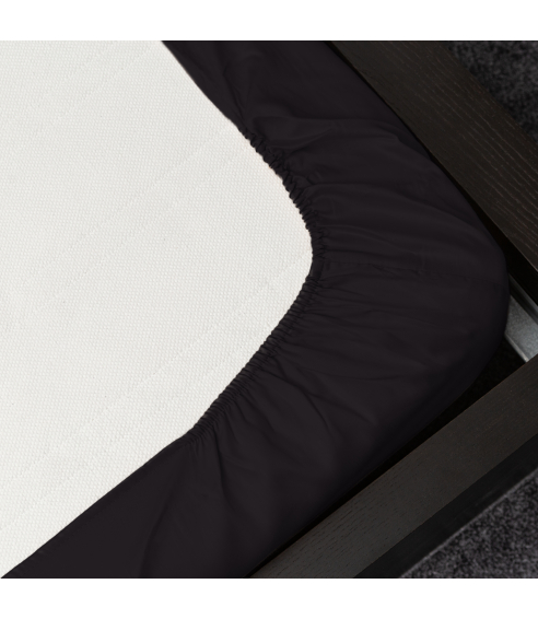 Jersey Spannbettlaken “Black jersey“'. Spannbettlaken 140x200