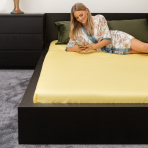 Satin Spannbettlaken „Citron“. Spannbettlaken, 135/140x200 cm, 155/160x200 cm, 180x200 cm