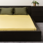 Satin Spannbettlaken „Citron“. Spannbettlaken, 135/140x200 cm, 155/160x200 cm, 180x200 cm