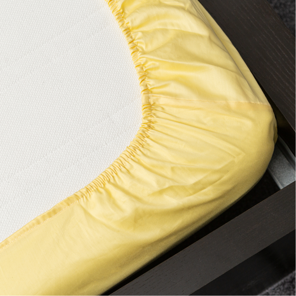 Satin Spannbettlaken „Citron“. Spannbettlaken, 135/140x200 cm, 155/160x200 cm, 180x200 cm